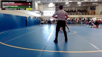 197 lbs Round 2 (6 Team) - Draven Pipkin, Neosho County Community College vs Kenneth Philllips, Snow