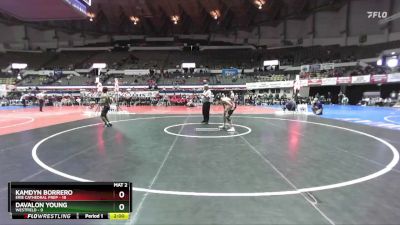 126 lbs Quarters & Wb (16 Team) - Kamdyn Borrero, Erie Cathedral Prep vs Davalon Young, Westfield