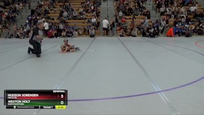 45 lbs Semifinal - Weston Holt, Northwestern vs Hudson Sorensen, MN Elite