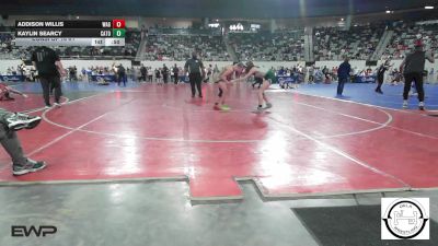 123 lbs Consi Of 16 #1 - Addison Willis, Wagoner vs Kaylin Searcy, Catoosa Wrestling
