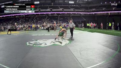 D4-113 lbs Cons. Round 3 - Landon Weber, Manistique vs Aedyn Pasco, Brown City