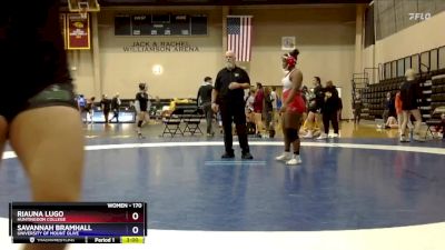 170 lbs Cons. Round 2 - Savannah Bramhall, University Of Mount Olive vs Riauna Lugo, Huntingdon College