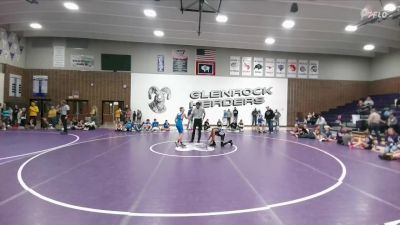 95 lbs Round 1 (6 Team) - Damani Baughman, Glenrock Intermediate Middle School vs Chase Baker, Southeast