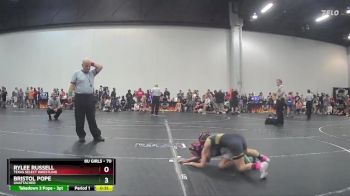 70 lbs Round 1 - Bristol Pope, Unattached vs Rylee Russell, Texas Select Wrestling