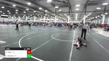 64 lbs 2nd Place - Zanyah Keys, Team Aggression vs Kalani Barabin, Grindhouse WC