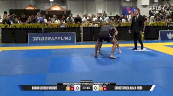 Ronan Luther Wright vs Christopher Ayala Peña 2026 American National IBJJF Jiu-Jitsu Championship