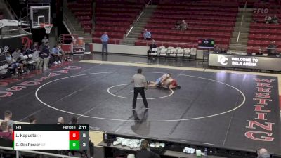 149 lbs Finals (2 Team) - Lucas Kapusta, Lock Haven vs Carson DesRosier, The Citadel