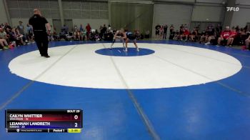 115 lbs Placement Matches (16 Team) - Cailyn Whittier, Wisconsin vs Leiannah Landreth, Kansas