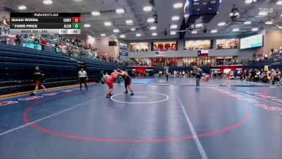 285 lbs Cons. Round 3 - Faris Price, Allen vs Isaiah Rivera, Conroe Caney Creek