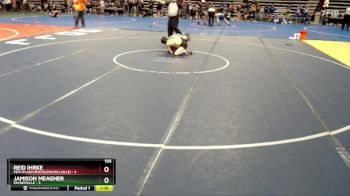105 lbs Quarterfinals (8 Team) - Jamison Meagher, Paynesville vs Reid Ihrke, PEM (Plainview/Elgin/Millville)