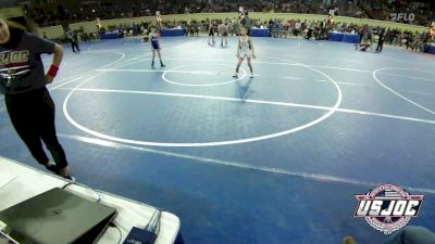 58 lbs Round Of 16 - Parker Simpson, Cushing Tigers vs Bowen Freisberg, Caney Valley Wrestling