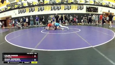 136 lbs 5th Place Match - Colbie Parker, Unattached vs Isaiah Andresen, Midwest Xtreme Wrestling