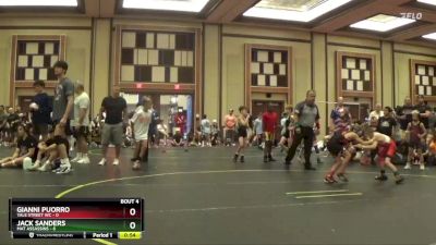 49 lbs Quarterfinals (8 Team) - Gianni Puorro, Yale Street WC vs Jack Sanders, Mat Assassins