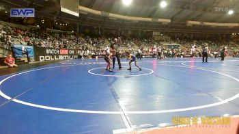 61 lbs Consi Of 16 #2 - Weston Myers, Pawhuska Elks Takedown vs Bentley Hughart, Raw Wrestling Club