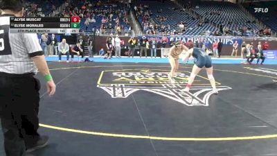 Girls-130 lbs 5th Place Match - Alyse Muscat, Berkley (Girls) vs Elyse Morales, Decatur (Girls)