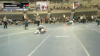 107 Championship Bracket Cons. Round 7 - Charlie Wagner, New Prague vs Grayson Schroeder, Zumbrota-Mazeppa