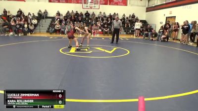 JV-1 lbs Round 3 - Lucille Zimmerman, Fort Madison vs Kara Rollinger, Vinton-Shellsburg