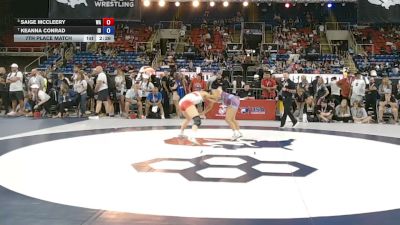 140 lbs 7th Place Match - Saige McCleery, Washington vs Keanna Conrad, Idaho