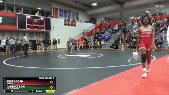 130 lbs Cons. Round 2 - Cadence Linn, Colfax-Mingo vs Josie Logan, Marion