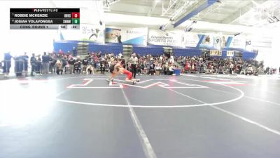 113 lbs Cons. Round 1 - Josiah Volavongsa, Shawnee Mission Northwest vs Robbie McKenzie, Olathe North