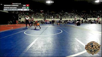 61 lbs Round Of 16 - Beckham Cummings, Newcastle Youth Wrestling vs Hunter Duplissis, Eastside Pride Wrestling Club