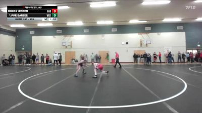 106 lbs Quarterfinal - Jake Barzee, West Side vs Rocky Jensen, Madison