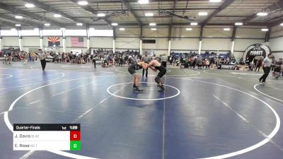 215 lbs Quarterfinal - James Davis, BlackCat WC vs Eathan Rose, No Team