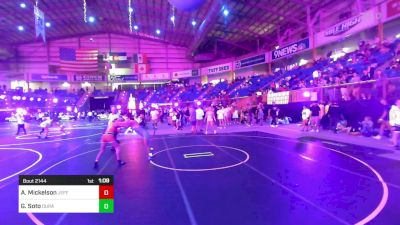 116 lbs Round Of 32 - Anessah Mickelson, Jefferson Wrestling Club vs Geneviecia Soto, Duran Elite