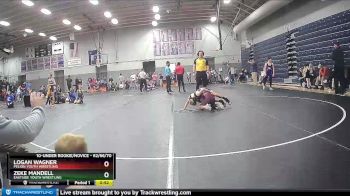62/66/70 Round 2 - Zeke Mandell, Eastside Youth Wrestling vs Logan Wagner, Pelion Youth Wrestling