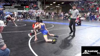 76 lbs Cons. Round 1 - Easton Kirby, Abilene vs Anden Rathgeber, Chaparral Kids