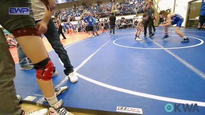 100 lbs Semifinal - Ty Purcell, Vinita Kids Wrestling vs Dax Dickinson, Gentry Youth Wrestling