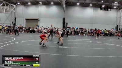 98 lbs Round 6 (8 Team) - Eli Shea, South Side WC Black vs Carson Wissinger, Dayton Bandits