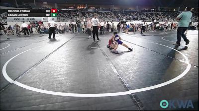 49 lbs 2nd Place - Michael Fabela, Chickasha Wrestling vs Eagan Luxton, Raw Wrestling Club