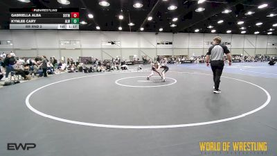 80 lbs Rr Rnd 2 - Gabriella Alba, SOTM OK K-6 2 vs Kynlee Cary, Aztec Lady Warriors K-6