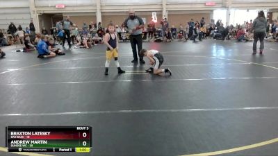 72 lbs Round 1 (6 Team) - Braxton Latesky, Bad Bass vs Andrew Martin, Dundee WC