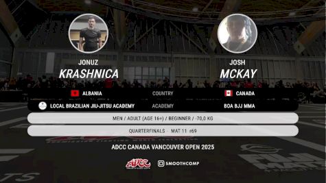Jonuz Krashnica vs Josh Mckay 2025 ADCC Vancouver Open