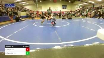 52 lbs Round Of 16 - Garrett Doyle, Cowboy Wrestling Club vs Ky Kemble, Ponca City Wildcat Wrestling