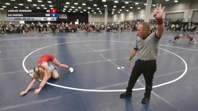 130 lbs Cons. Rd Of 32 - Lindlee Hubbard, Owasso Takedown Club vs Lili Huegel, Nebraska