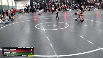 113 lbs Cons. Round 2 - Carson Lucius, Scottsbluff Wrestling Club vs Wyatt Forney, Wymore Southern