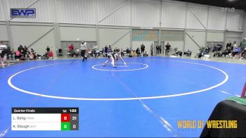 75 lbs Quarterfinal - Lanaia Selig, POWA vs Kaileigh Slough, Untouchables Girls Pink