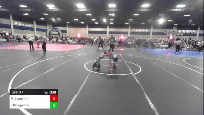 61 lbs Consi Of 4 - Miguel Lopez, Top Dog WC vs Isaac Ortega, Desert Dogs WC