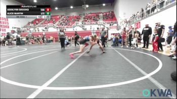 97 lbs Rr Rnd 1 - Addilynn Brooks, Tonkawa Takedown Club vs Alice Martin, Little Axe Takedown Club