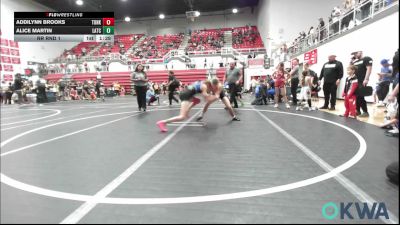 97 lbs Rr Rnd 1 - Addilynn Brooks, Tonkawa Takedown Club vs Alice Martin, Little Axe Takedown Club