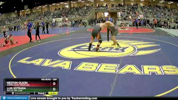 250 lbs Cons. Round 2 - Luis Estrada, Dallas Mat Club vs Heston Olson, Junior Comet Wrestling