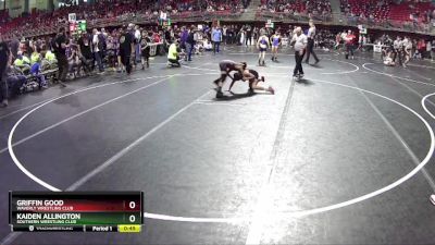 85 lbs Cons. Round 1 - Kaiden Allington, Southern Wrestling Club vs Griffin Good, Waverly Wrestling Club
