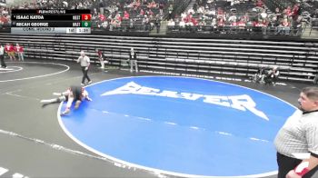 5A 157 lbs Cons. Round 2 - Micah George, Wasatch vs Isaac Katoa, West