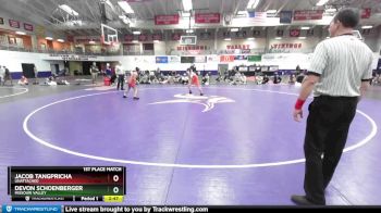 125 lbs 1st Place Match - Jacob Tangpricha, Unattached vs Devon Schoenberger, Missouri Valley