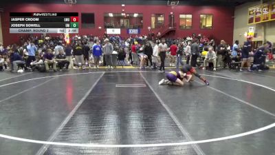 133 lbs Champ. Round 2 - Jasper Croom, Unattached - SOT/DOZ vs Joseph Sowell, Montevallo