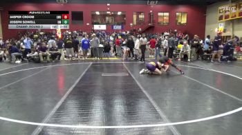 133 lbs Champ. Round 2 - Jasper Croom, Unattached - SOT/DOZ vs Joseph Sowell, Montevallo
