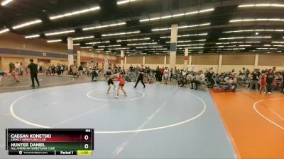 88 lbs Cons. Round 3 - Caegan Konetski, Legacy Wrestling Club vs Hunter Daniel, All American Wrestling Club